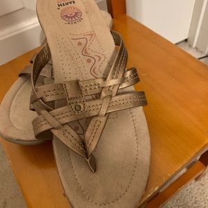 Earth Spirit Rose Gold Sandals size 10